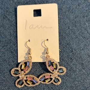 Chic Gold and Multicolor Earrings